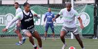 Palmeiras contou com suas três contratações no primeiro treino do ano   Foto: Cesar Greco/Palmeiras/by Canon / Esporte News Mundo