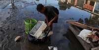 Alagamento no Complexo da Pedreira, Zona Norte do Rio de Janeiro, após chuvas que atingiram a capital fluminense e a região metropolitana em meados de janeiro de 2024  Foto: DW / Deutsche Welle