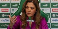 Leila concedeu entrevista coletiva somente para jornalistas mulheres   Foto: Cesar Greco/Palmeiras/by Canon / Esporte News Mundo