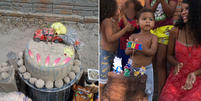 Menino de 2 anos que comemorou aniversário com bolo de areia ganha festa em Barras, no Piauí  Foto: Divulgação/Mundo Colorido