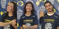 Mariana, Isis e Leandro foram aprovados no vestibular 2024 da Fuvest, que seleciona estudantes para a USP  Foto: Marcela Coelho/Terra