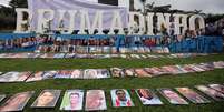 Fotos de vítimas de Brumadinho são exibidas para marcar primeiro ano da tragédia 25/01/2020   Foto: Reuters/Cristiane Mattos