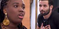 'BBB 24': Leidy Elin e Matteus discutiram na área externa.  Foto: Reprodução, TV Globo / Purepeople