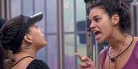 Fernanda e Alane discutem feio na academia e saem aos gritos.  Foto: Reprodu&ccedil;&atilde;o, Globoplay / Purepeople