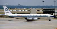 Boeing 707 PP-VLI da Varig, similar ao avião desaparecido. Foto: Reprodução/Wikipédia