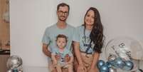 Estevão, filho de Aurélio e Mônica, foi diagnosticado com AME tipo 1 quando estava prestes a completar seis meses de idade  Foto: Mel Bueno