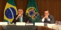 Reunião do ex  Foto: presidente Jair Bolsonaro com ministros -  Reprodução/ CNN / Perfil Brasil