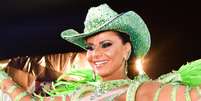 Viviane Araújo brilha no desfile da Mancha Verde no Carnaval  Foto: Leo Franco / AgNews / Márcia Piovesan