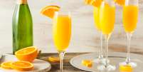 Mimosa, drink de suco de laranja com espumante  Foto: iStock
