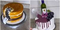 Confeiteira cria bolo que sai vinho de dentro  Foto: Reprodução/Instagram