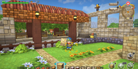 Builders é um jogo de construção ao estilo Minecraft ambientado no universo de Dragon Quest  Foto: Square Enix / Divulgação