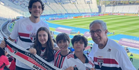 Foto de outubro de 2022, com Abilio curtindo um jogo do São Paulo com a família  Foto: Reprodução/Instagram/@abilio_diniz