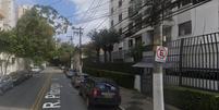 Rua Pitangui, em Tatuapé, foi onde aconteceu a queda  Foto: Reprodução/Google Street View