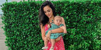 Bruna Biancardi também agradeceu a família pela ajuda em cuidar de Mavie  Foto: Reprodução: Instagram/brunabiancardi