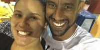 Lívia e Léo Moura juntos   Foto: Reprodução / Esporte News Mundo