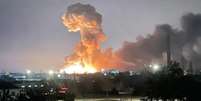 Invasão começou na quinta  Foto: feira, 24 de fevereiro, com bombardeios em diversas cidades da Ucrânia -  Gabinete do Presidente da Ucrânia / Perfil Brasil