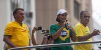Michelle Bolsonaro discursa em manifestação convocada em meio à investigação da articulação de uma tentativa de golpe de Estado  Foto: Taba Benedicto/Estadão / Estadão