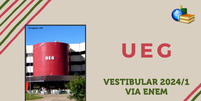 Vestibular 2024/1 da UEG via Enem  Foto: Brasil Escola