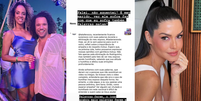 Franciane criticou a postura de Thaís ao entrevistar Rodriguinho e comparou com a forma como seu companheiro foi tratado.  Foto: Reprodução/ Instagram