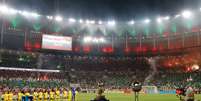 Mosaico da torcida tricolor pré Recopa.   Foto: Wagner Meier/Getty Images / Esporte News Mundo