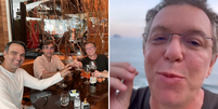 O diretor publicou uma foto almo&ccedil;ando com o atual apresentador da atra&ccedil;&atilde;o,&nbsp;Tadeu Schmidt  Foto: Reprodu&ccedil;&atilde;o/ Instagram