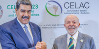 Lula se reúne com Maduro em Cúpula da Celac e chavista pede encontro de empresários  Foto: Reprodução/X/Ricardo Stuckert