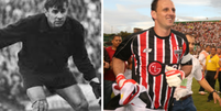 Da esquerda para direita: Lev Yashin e Rogério Ceni  Foto: Fifa/Wikipedia/Reprodução