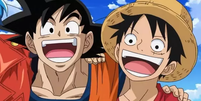 Os heróis Goku e Luffy, de Dragon Ball e One Piece, surgiram nas páginas da Weekly Shonen Jump  Foto: Shonen Jump / Reprodução