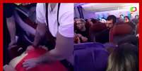 Voo da Latam sofre 'incidente técnico', e 50 passageiros ficam feridos Foto: Reprodução