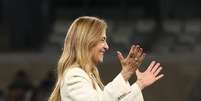  Foto: Cesar Greco/Palmeiras - Legenda: Leila Pereira, presidente do Palmeiras / Jogada10