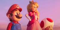 Mario, Peach e Toad em Super Mario Bros. - O Filme  Foto: Reprodução / Nintendo/Illumination