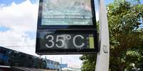 Termômetro mostra alta temperatura em São Paulo nesta quinta-feira, 14  Foto: ROBERTO CASIMIRO/FOTOARENA/ESTADÃO CONTEÚDO