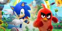 Sonic e Angry Birds se unem para encarar Dr. Eggman, os Badniks e os Porcos travessos  Foto: Reprodução / Sega