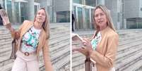 Luana Piovani postou vídeo batendo sapatos após sair de tribunal em Portugal  Foto: Reprodução/Instagram