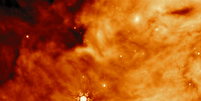 Região paralela à protoestrela IRAS23385 (Imagem: Reprodução/ESA/Webb, NASA, CSA, W. Rocha et al. (Leiden University)  Foto: Canaltech