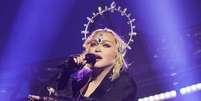 Madonna na abertura da 'Celebration Tour': o jogo virou, e a cantora se mantém no ápice do pop mundial  Foto: Reprodução