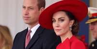 Kate, princesa de Gales, com seu marido, o príncipe William, em foto de novembro de 2023  Foto: Reuters / BBC News Brasil