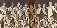 Santos de Pelé venceu, em 1961, o segundo de uma série de três títulos paulistas consecutivos  Foto: Reprodução/acervosantosfc.com.br