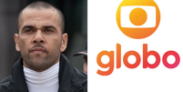 Quem pagou a fiança de Daniel Alves? Globo se pronuncia após ser acusada de dar o dinheiro que tirou o jogador da cadeia.  Foto: Getty Images, Divulgação/TV Globo / Purepeople