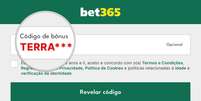 O código bônus bet365 é um recurso oferecido a novos cadastros na plataforma  Foto: Torcedores.com