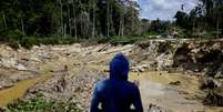 Mineração ilegal no Território Yanomami em Roraima  Foto: REUTERS/Ueslei Marcelino