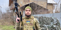 O brasileiro Fernando Barroso de Macedo atua como soldado voluntário na Ucrânia desde agosto de 2023  Foto: Reprodução/Instagram