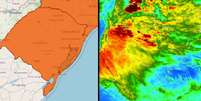 Foto: Divulgação/INMET/Leaflet | © OpenStreetMap contributors / Porto Alegre 24 horas