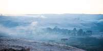 Geada na Serra Catarinense registrada em 2020; previsão é de que região tenha queda drástica nas temperaturas nos próximos dias Foto: Estadão Conteúdo