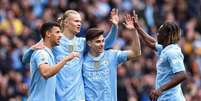  Foto: Darren Staples/AFP via Getty Images - Legenda: Manchester City assumiu a liderança da Premier League no último fim de semana / Jogada10