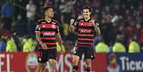 Pedro comemora gol do Flamengo   Foto: RAUL ARBOLEDA/AFP via Getty Images / Esporte News Mundo