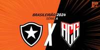  Foto: Arte/Jogada10 - Legenda: Botafogo e Atletico-GO medem forças no Estádio Nilton Santos / Jogada10