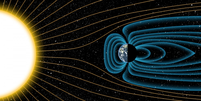 O campo magnético da Terra protege a atmosfera do nosso planeta (Imagem: Reprodução/Michael Osadciw/University of Rochester)  Foto: Canaltech