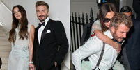 Victoria Beckham vai embora de festa carregada por David  Foto: Reprodução/Instagram