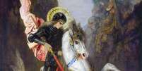 São Jorge, em pintura do francês Gustave Moreau  Foto: Domínio Público / BBC News Brasil